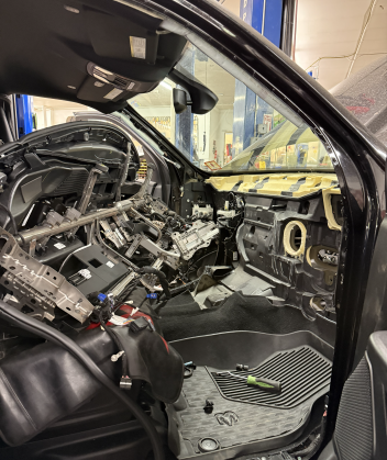 RAM 2500 with dashboard removed heatercore job